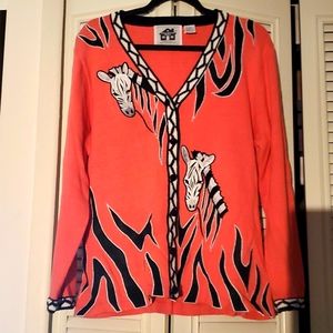 Like new! Vintage Storybook Knits Zebra hideout sweater
